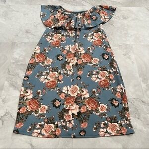 Piphany Floral Dress Off the Shoulder Size Xlarge XL‎